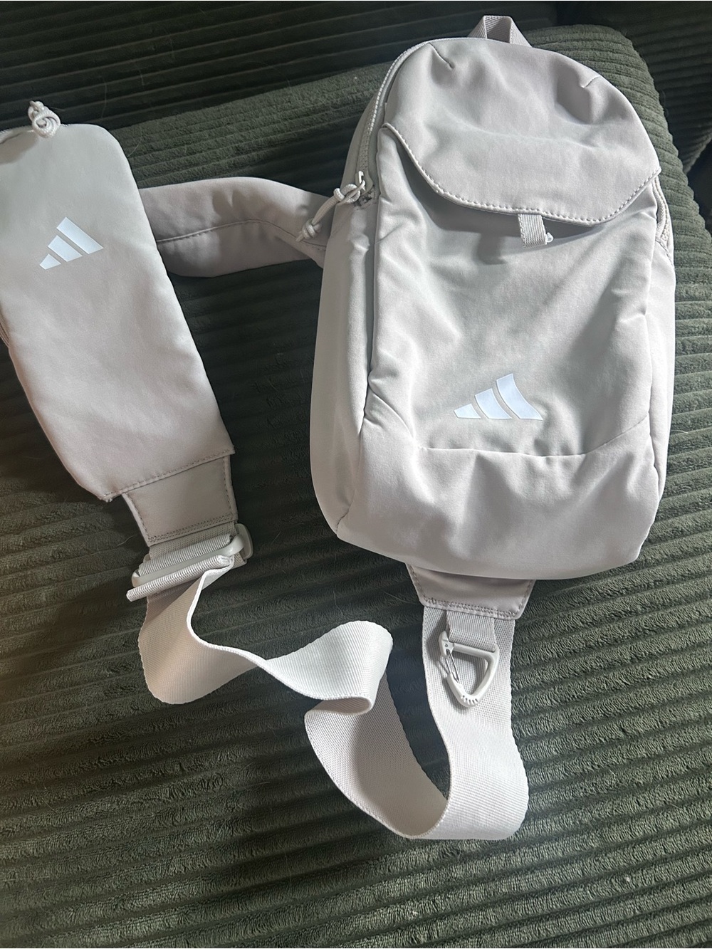 Adidas Gray Crossbody Belt Bag